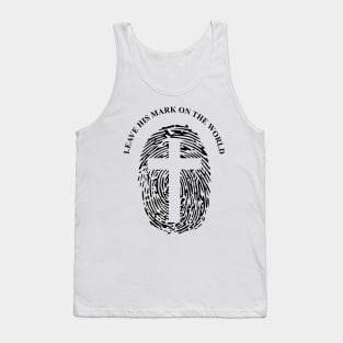 Jesus-christ-team jesus- religious - gift - cross fingerprint Tank Top